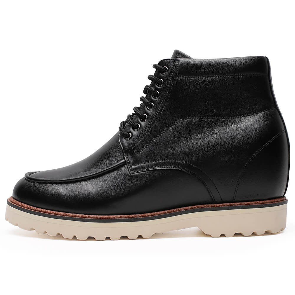 Chamaripa Botas De Aumento De Altura Para Hombres Botas Casuales Negras