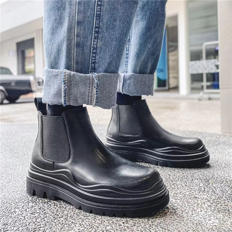 Platform Chelsea Boots 7 CM / 2.76 Inches