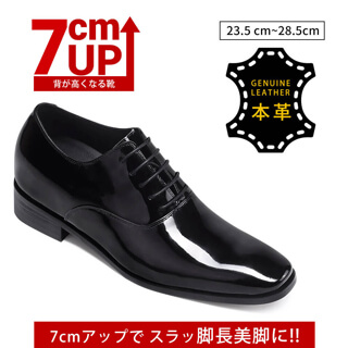 Black Leather Elevated Dress Shoes