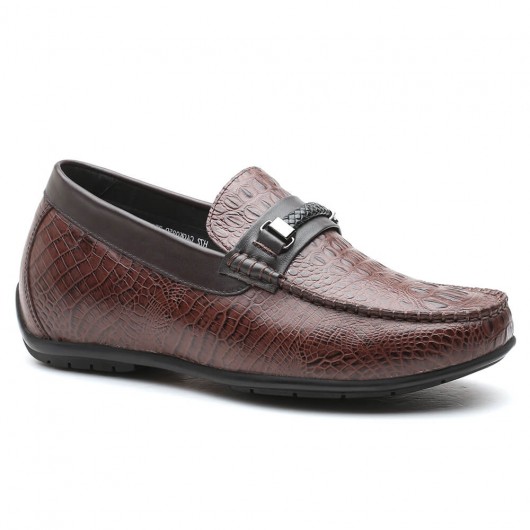 Comfortable Men Loafers /4cm Elevator Shoes Men Sneakers Black