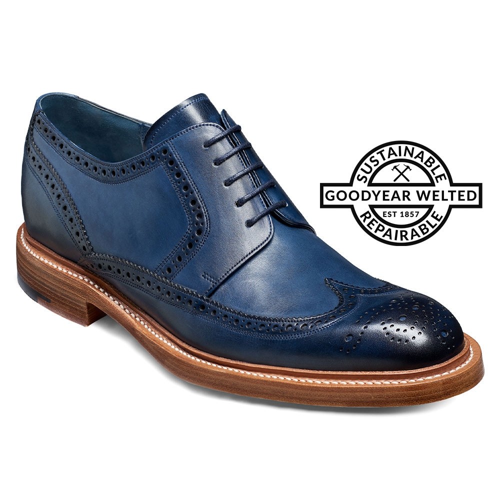 Goodyear Welted Tall Men Shoes - Men's Shoes With Higher Heels - Navy ...