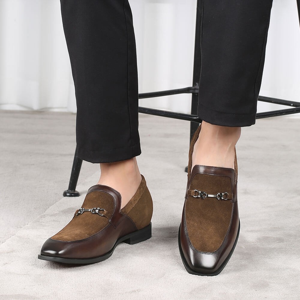 Vintage Oxford Shoes Platform Shoes Spring Men Loafers Comfort 2023 New  British Style Single Layer Leather Dress Business Shoes