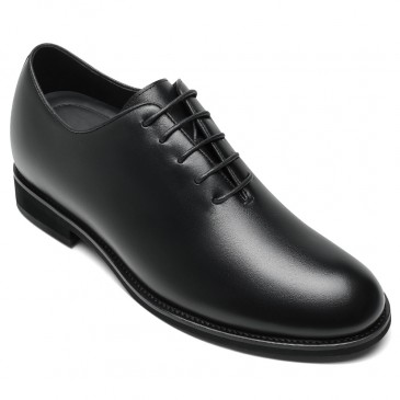 Zapatos negros de altura para hombre, zapatos de cuero, zapatos con  elevador, zapatos de aumento de altura, plantilla de aumento