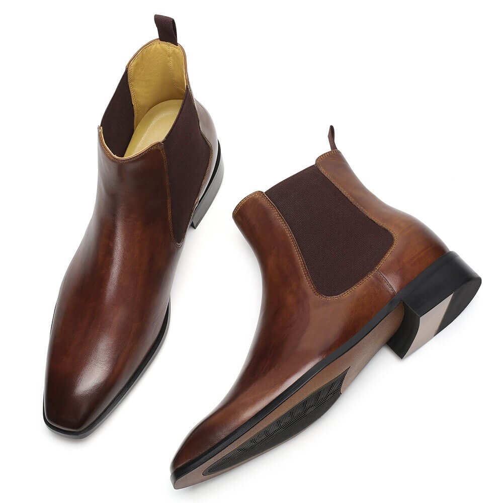 sapato masculino com salto interno 7cm salto alto para homem Botas