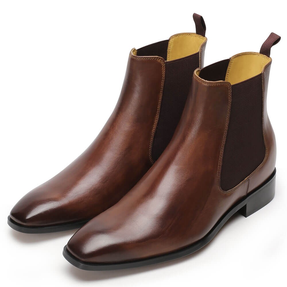 sapato masculino com salto interno 7cm salto alto para homem Botas